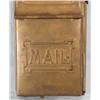 Image 4 : Antique Brass Mailbox With Paper Label