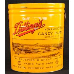 Large Dillings Gum Drop Advertising Tin