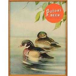 1945 Potosi Beer Duck Advertising