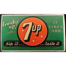 Large 7up Advertising Poster