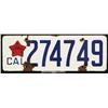 Image 1 : Vintage Porcelain California License Plate