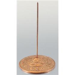 National Cash Register Co. Brass Ticket Holder