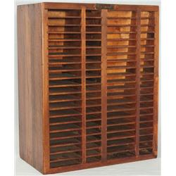 J.E. Hamilton Wood Type Printers Box