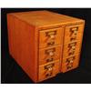 Image 2 : 6 Drawer Oak Filing Card Cabinet