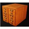 Image 3 : 6 Drawer Oak Filing Card Cabinet