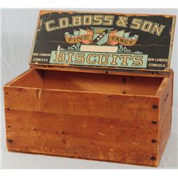 C.D. Boss and Sons Biscuits Crate