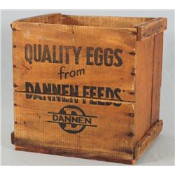 Dannen Feeds Advertising Egg Carrier Crate