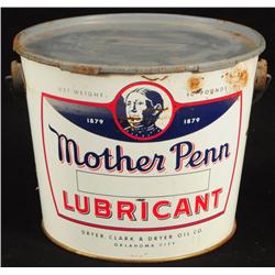 Mother Penn Advertising Tin Grease Pail