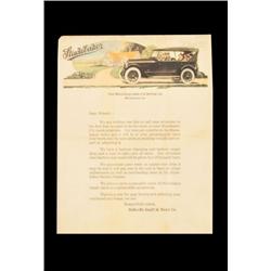 Studebaker Letter Bellville Impl't & Motor Co