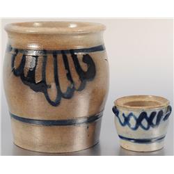 Two Westerwald Salt Glaze Stoneware Jars