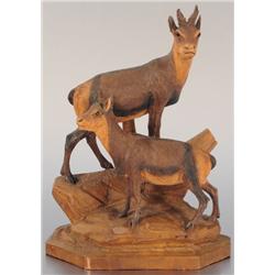 Black Forrest Deer Carving