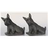 Image 1 : Cast Iron Scotty Dog Figural Bookends