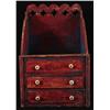 Image 1 : Red and Blue Painted Wall Shelf