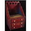 Image 3 : Red and Blue Painted Wall Shelf