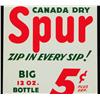 Image 3 : Drink Canada Dry Spur Cola Tin Sign MINT NOS