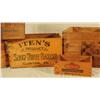 Image 3 : Collection of 5 Country Store Wooden Crates