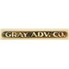 Image 1 : Gray Advertising Company Wooden Sign