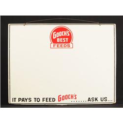 Two Gooch's Feeds Advertising Boards