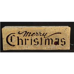 Merry Christmas Sign from Shiner Texas Store
