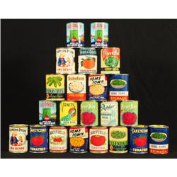 Collection of 22 General Store Canned Goods