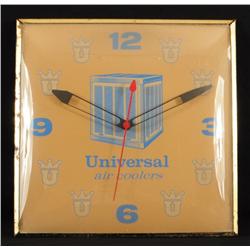 Universal Air Coolers Advertising Clock