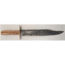 Stag Handled Bowie Knife