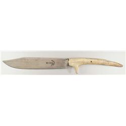 Herder Hunting Knife with Antler Handle