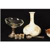 Image 4 : Collection of Glassware, Pottery, & Silver Shakers