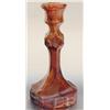 Image 2 : Imperial Slag Glass Candle Holders and Vase Set