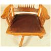 Image 4 : Oak Pressed High Back Desk Chair
