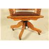 Image 5 : Oak Pressed High Back Desk Chair