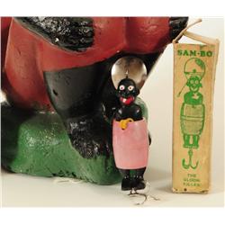 Sambo Fishing Lure, Black Americana Bank & Plate