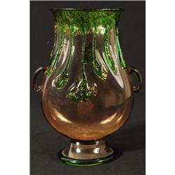 Hand Blown Art Glass Vase