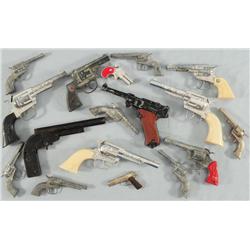 Collection of 17 Vintage Toy Cap Guns