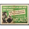 Image 1 : "Doctors Honeymoons Are Brief" McCalls Poster