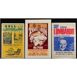 Lot of 3 Event Advertising Posters