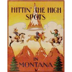 Hittin’ the High Spots, designed by Bob Fletcher, illustrated by Shorty Shope, 1940 ca.
