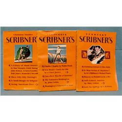3 Scribner’s Magazines:  2 Will James articles; Dec. 1929 & Feb. 1930;