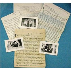 4 letters from cowboys who worked on the N-N Ranch near Miles City, Montana