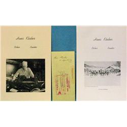 Kleiber, Hans (1887-1967), signed check dated 1964 with two illustrated brochures of the artist’s wo
