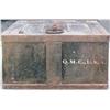Image 1 : Original iron strong box, with original handles, stamped Q.M.C. U.S.A. (Quarter Master Corp)