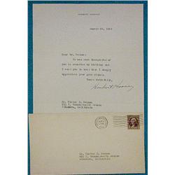 Autograph of Herbert Hoover (1874-1964),