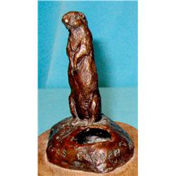 Scriver, Bob (1914-1999) bronze, Rex’s Gopher #169/250, dated 1975, 3-1/4”h.
