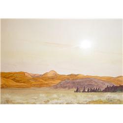 Greene, LeRoy (1893-1974), mountain landscape,  watercolor, signed/dated 1933 LL. 10 ½” x 13 ½”.