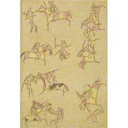 Catlin, George (1796-1872), set of  3 original colored engravings, London, 1876: