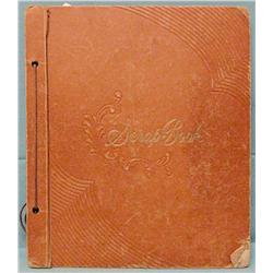 George Custer scrapbook, 50 pp. filled with numerous articles on the battle,