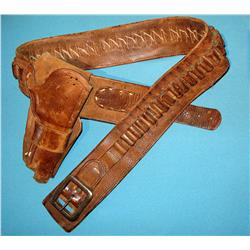 Collins, J. S. Co., Cheyenne, Wyo. marked holster & money-cartridge belt,