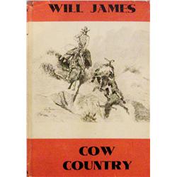Will James, Cow Country, New York, 1943, dust jacket, fine condition.