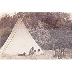 Huffman, L. A., Cheyenne Mother and Girls, ORIGINAL contact print, framed, 3 ¾” x 5 ½”.