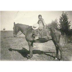 Miller, Fred, photograph, Good Shell, Joseph Not Afraid, 5” x 8”, holograph notes on reverse.